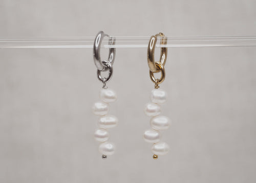 5 irregular pearls hoops 1