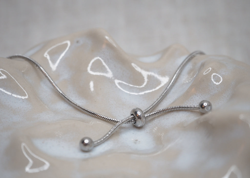 adjustable snake bracelet silver 2