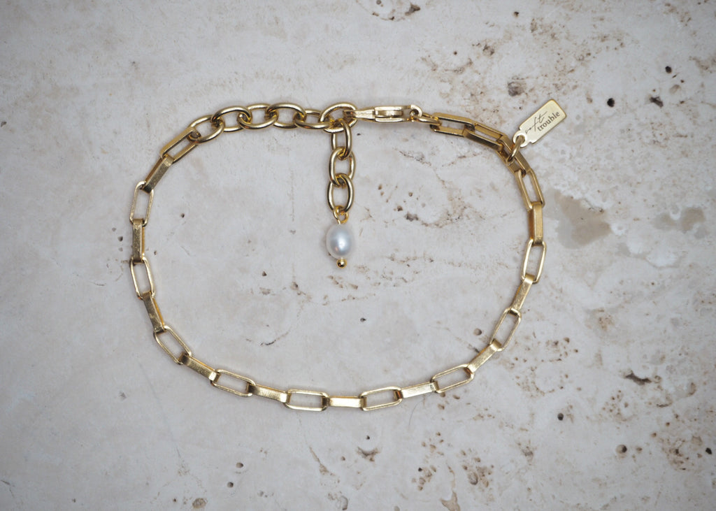 box chain bracelet gold 1