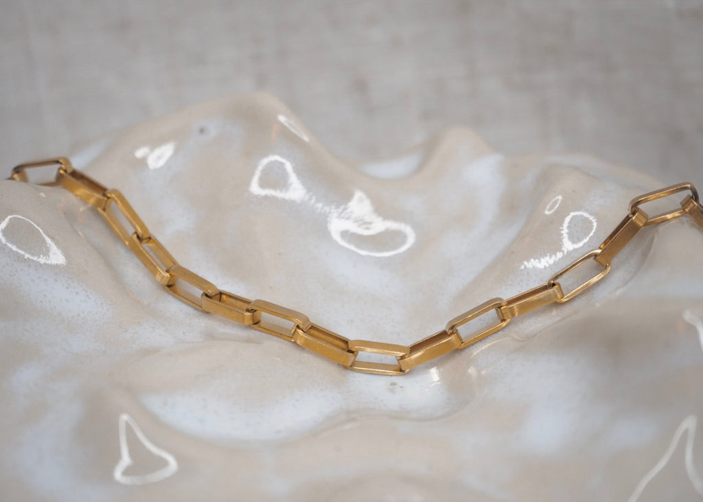 box chain bracelet gold 3