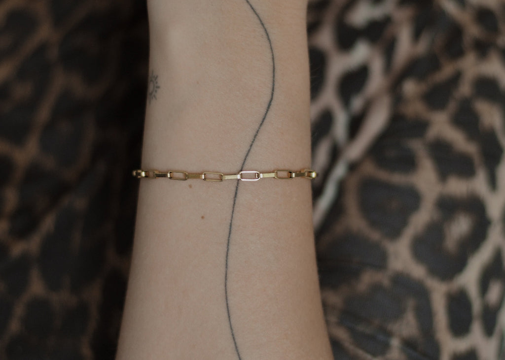box chain bracelet gold 6