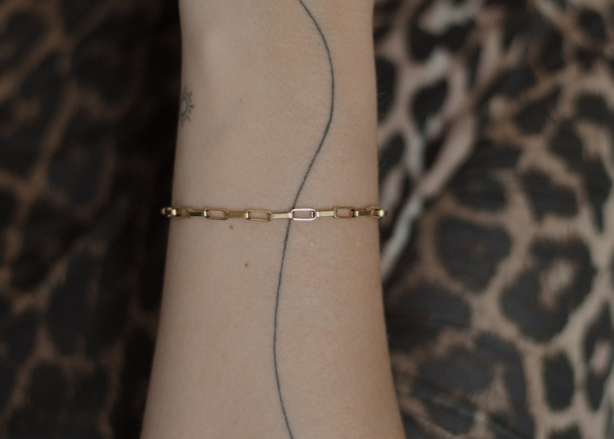 box chain bracelet gold 6