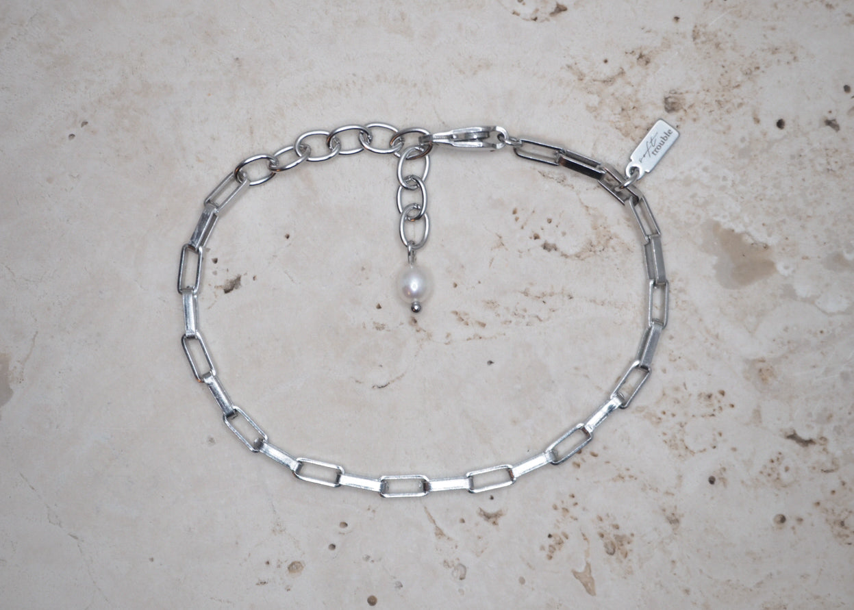 box chain bracelet silver 1