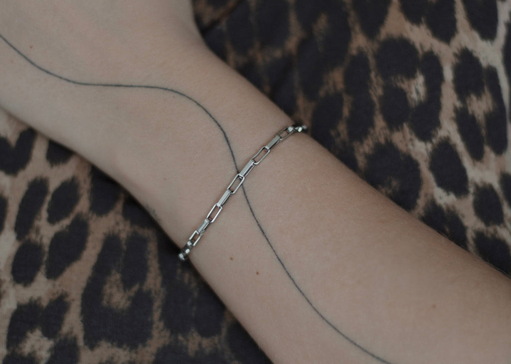 box chain bracelet silver 2