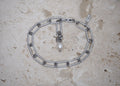 chunky paperclip bracelet silver 1