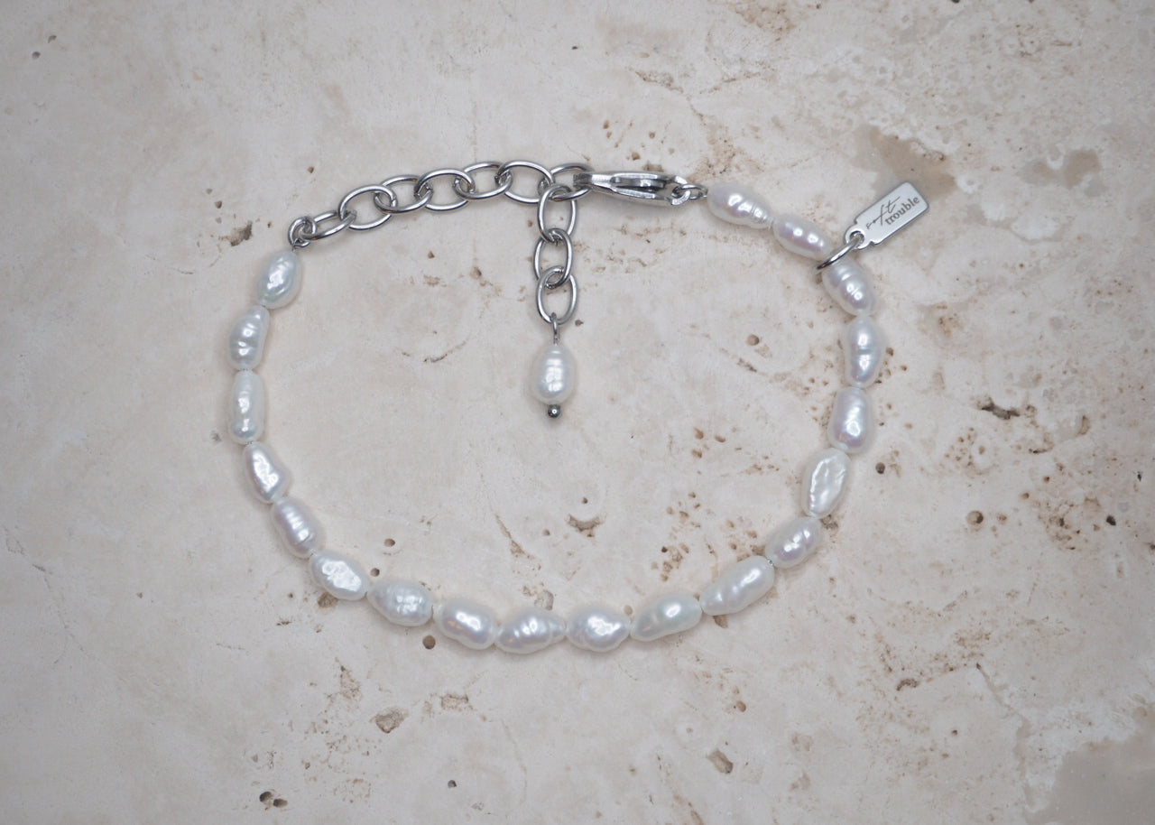 cloud pearl bracelet silver 1