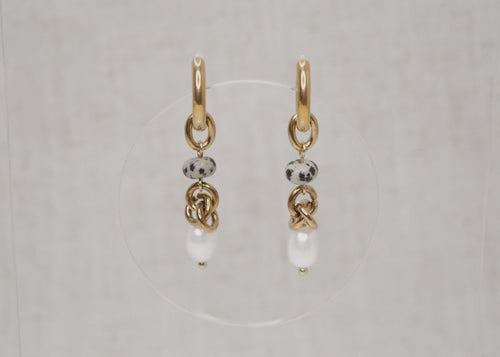 dalmi knot pearl hoops gold 1