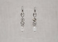 dalmi knot pearl hoops silver 1