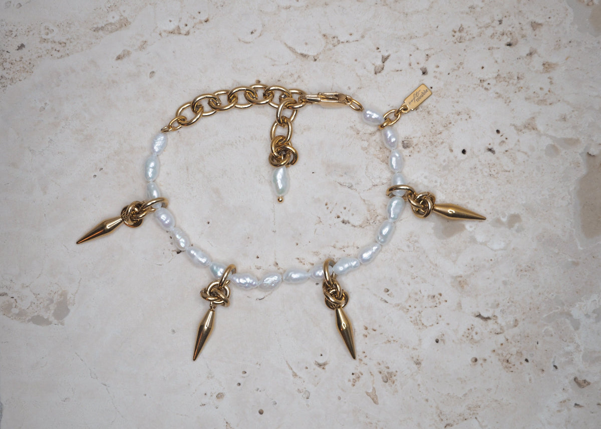 dream spike bracelet gold 1