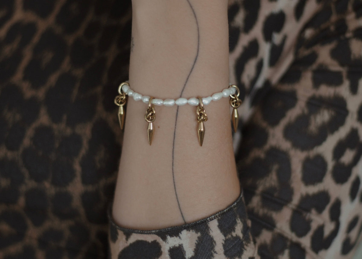 dream spike bracelet gold 2