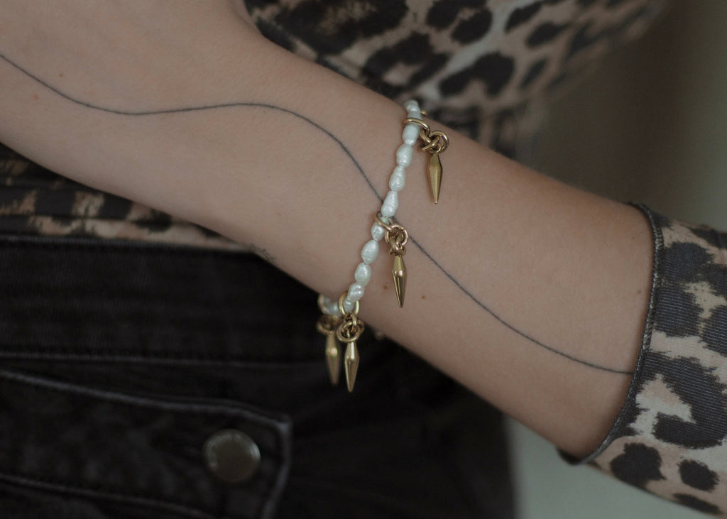 dream spike bracelet gold 4