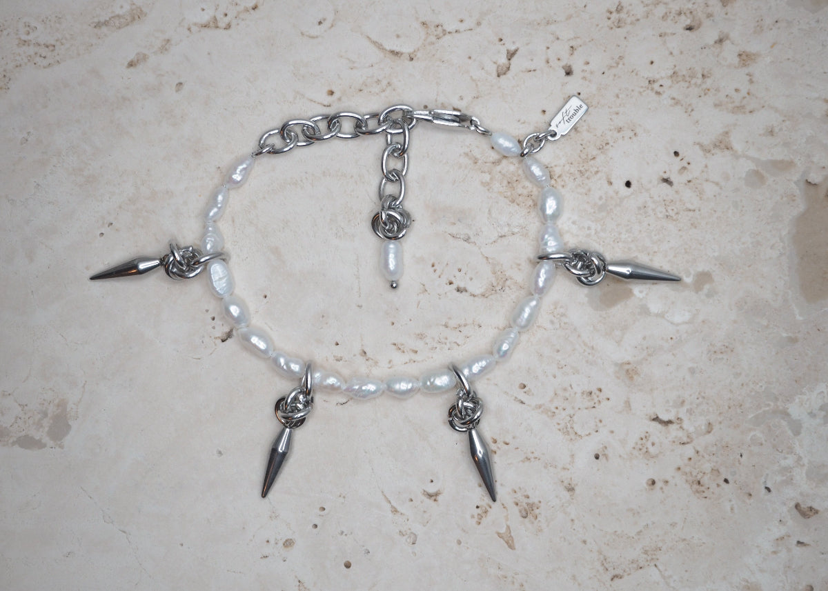 dream spike bracelet silver 1