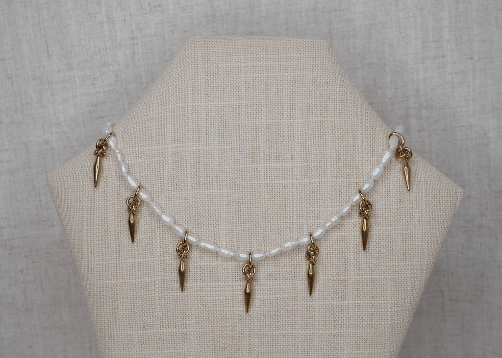 dream spike necklace gold 2