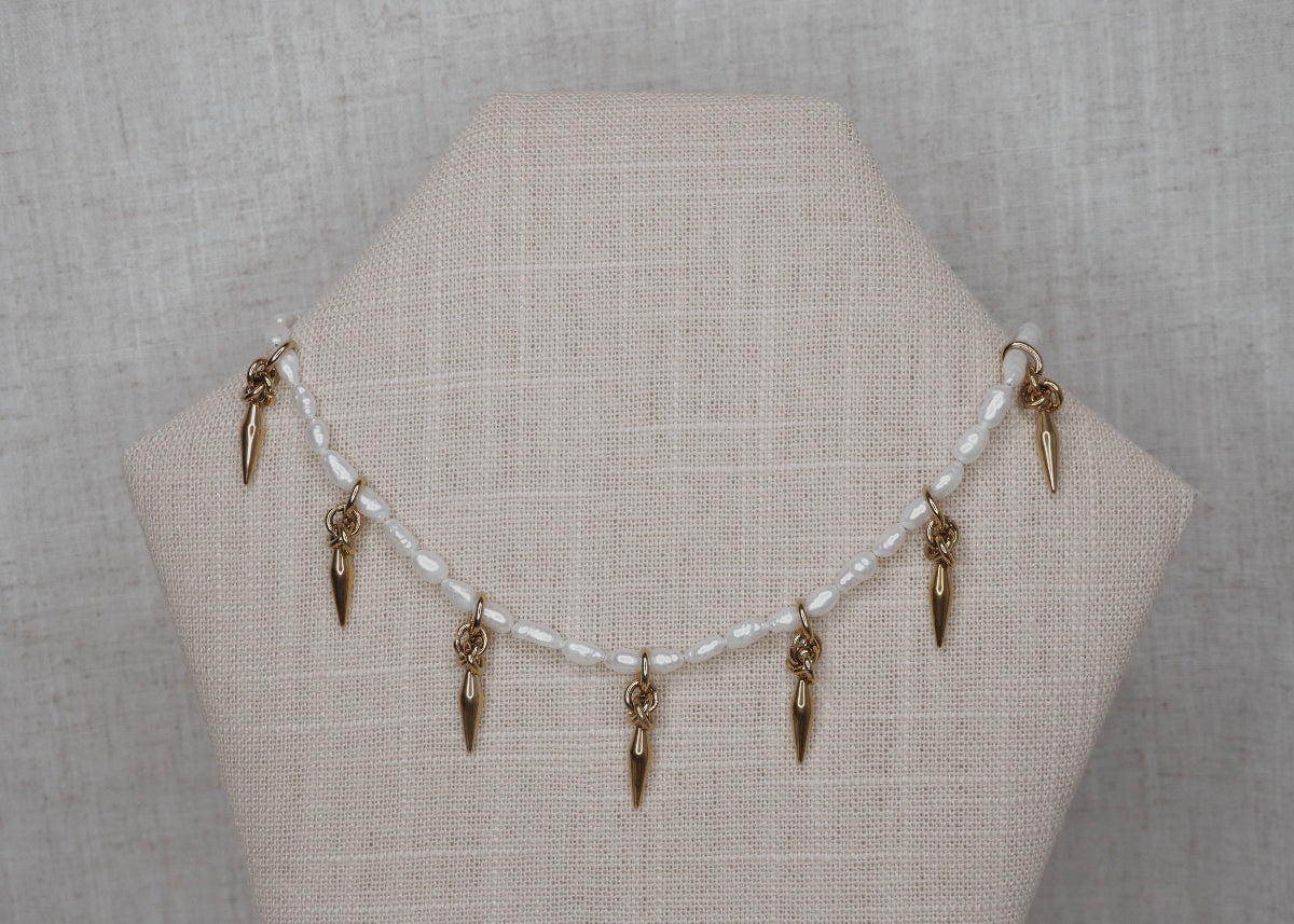 dream spike necklace gold 2