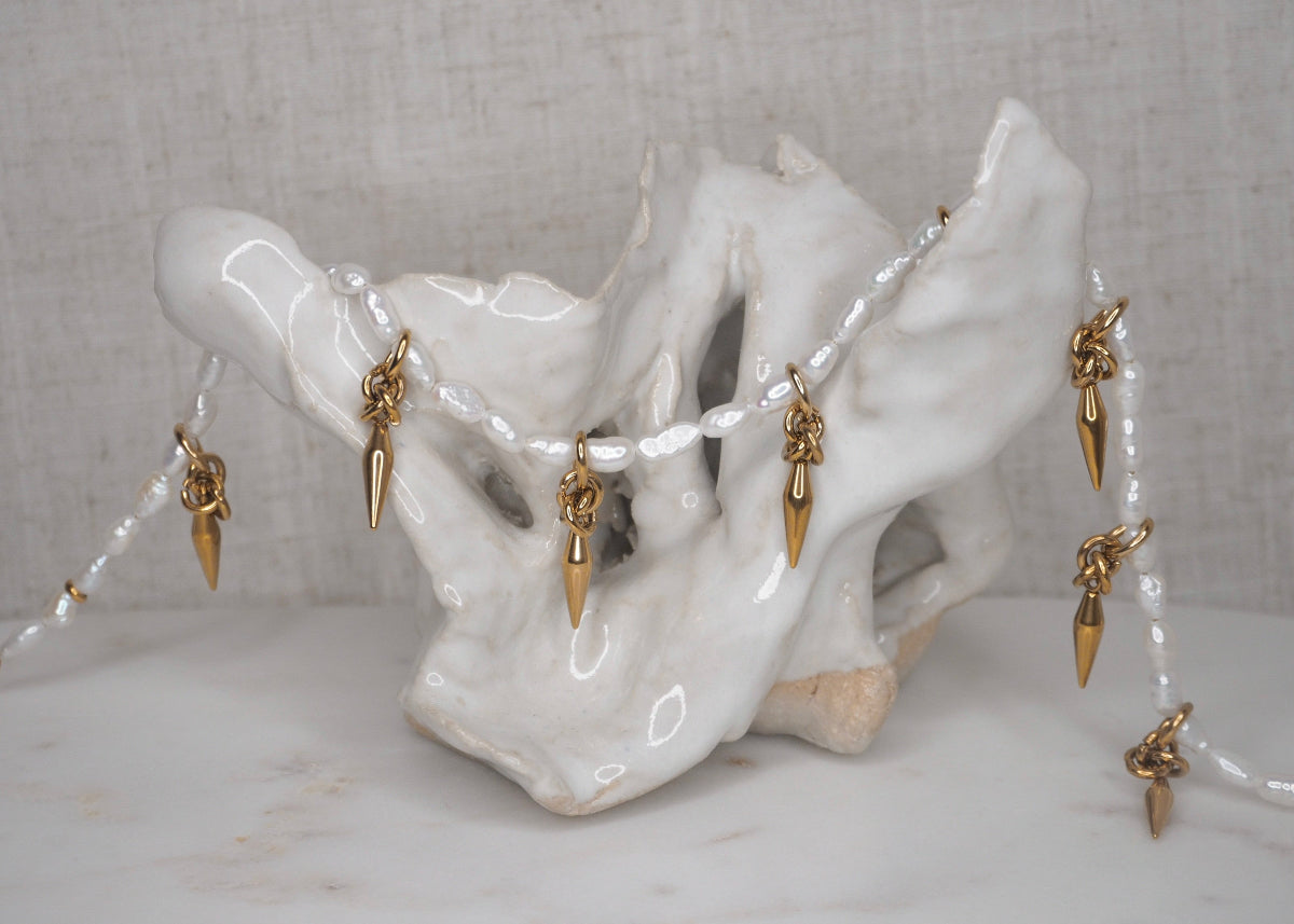 dream spike necklace gold 3