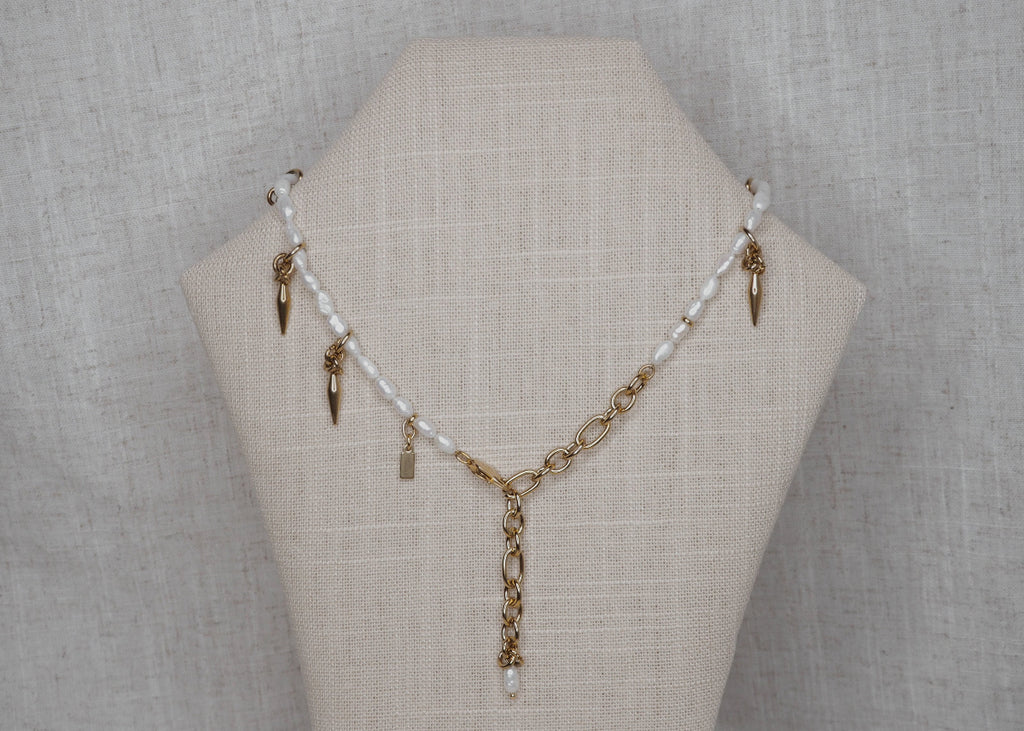 dream spike necklace gold 6