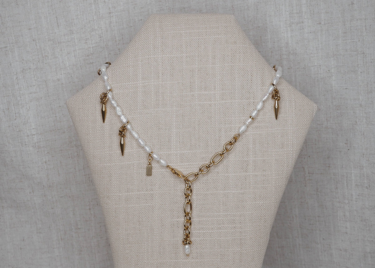 dream spike necklace gold 6