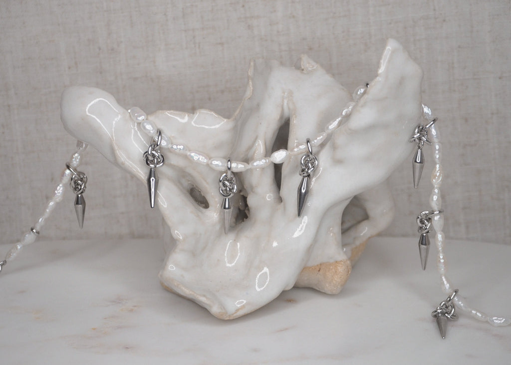 dream spike necklace silver 3