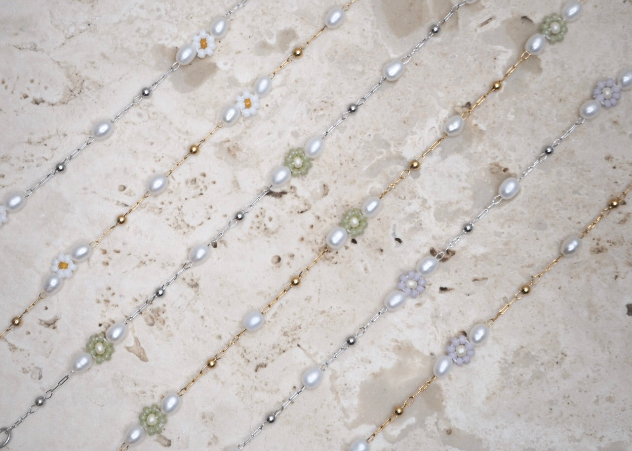 PETALS & PEARLS BRACELET | HEAVENLY FLORALS