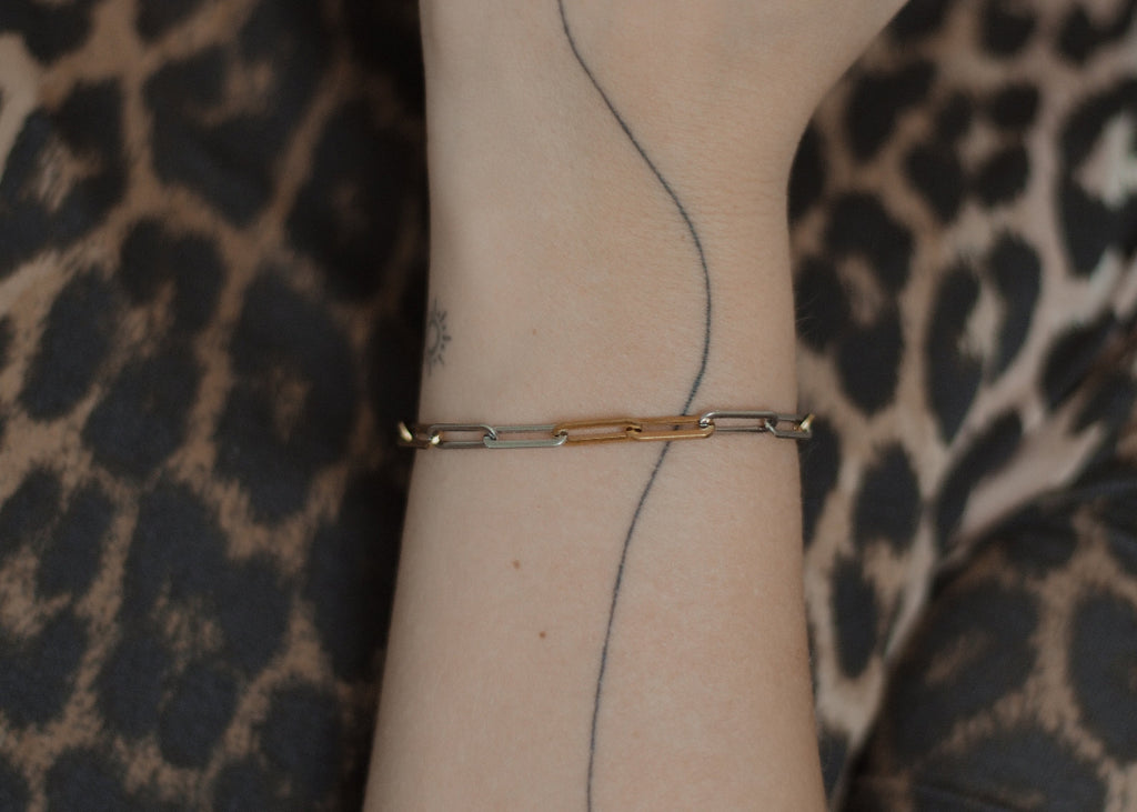 flat paperclip bracelet heat wave 5