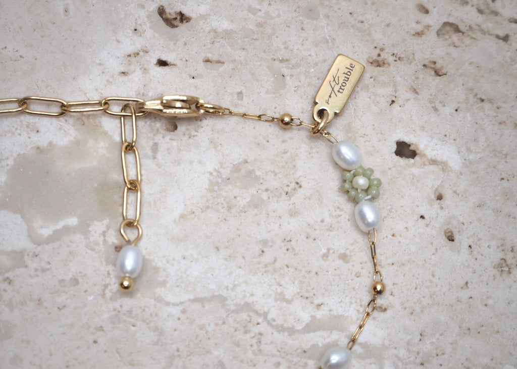 heavenly florals bracelet gold | serene sage 3