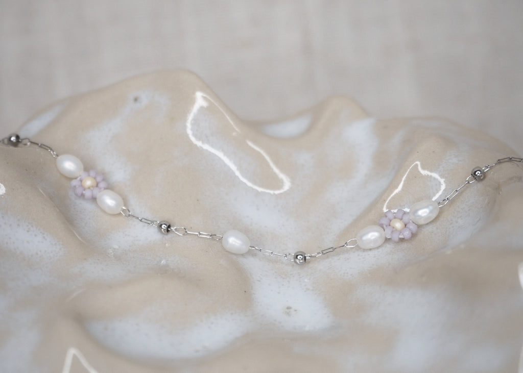 heavenly florals bracelet silver | lavender haze 2