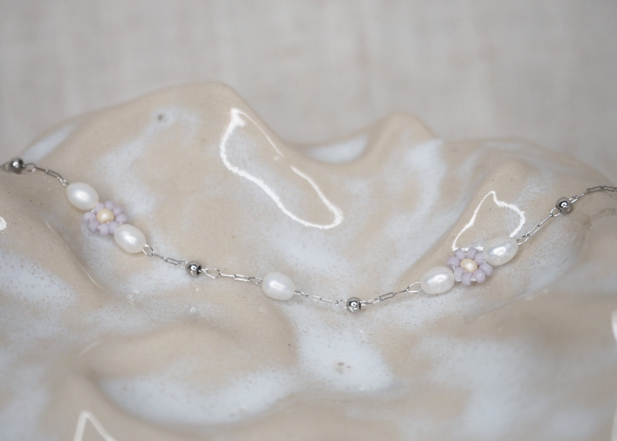 heavenly florals bracelet silver | lavender haze 2