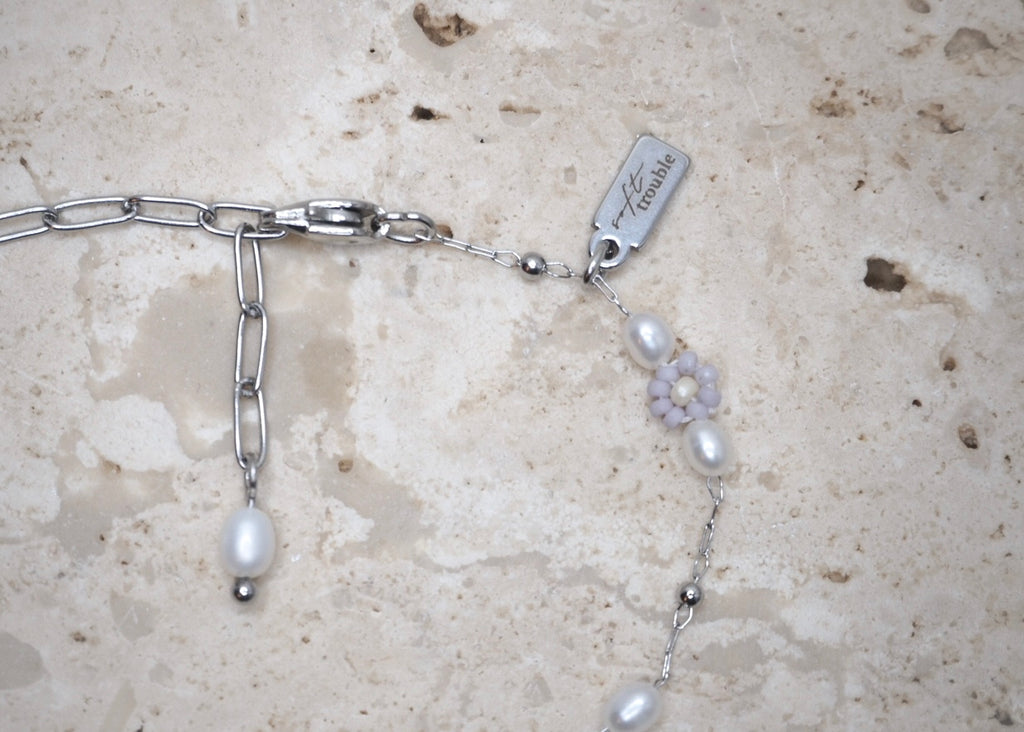 heavenly florals bracelet silver | lavender haze 2
