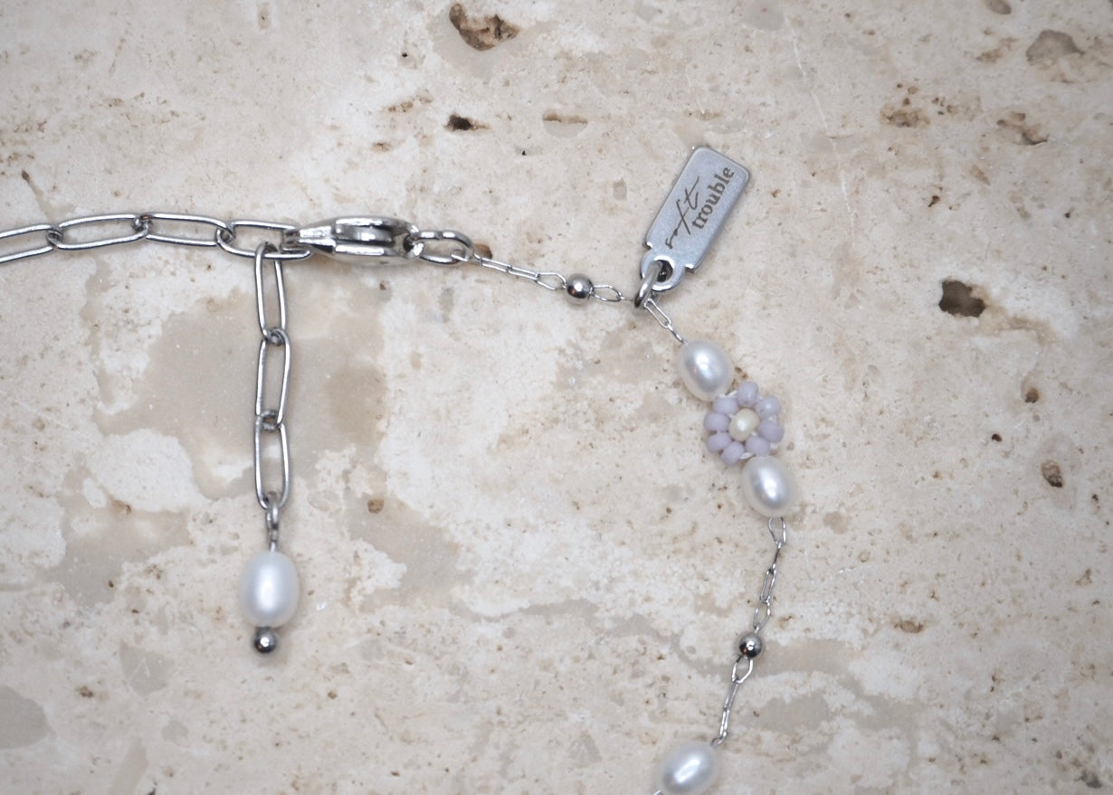 heavenly florals bracelet silver | lavender haze 2