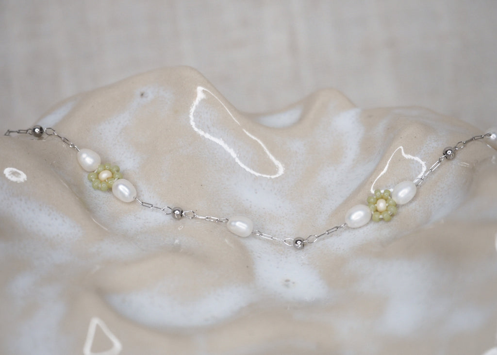 heavenly florals bracelet silver | serene sage 2