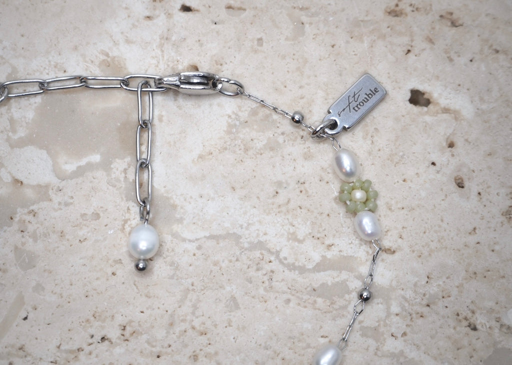 heavenly florals bracelet silver | serene sage 3