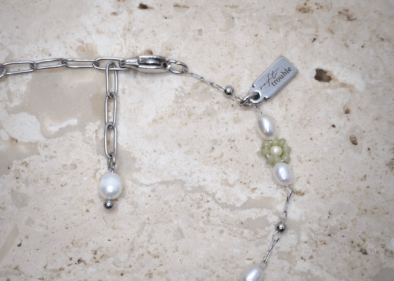 heavenly florals bracelet silver | serene sage 3