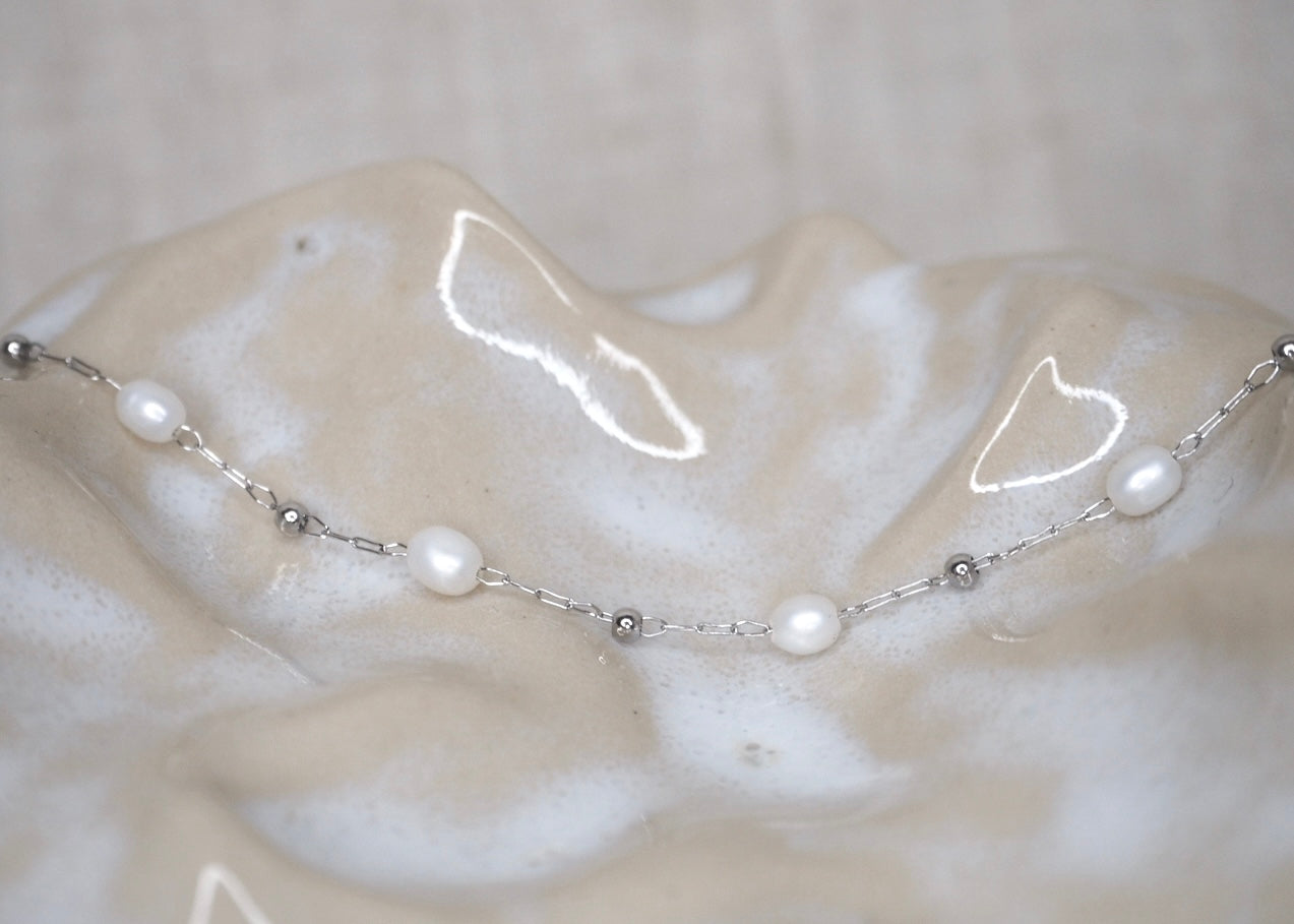 heavenly pearl bracelet silver 2
