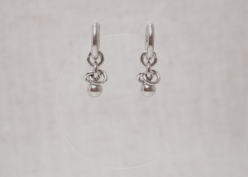 knot ball hoops silver 1