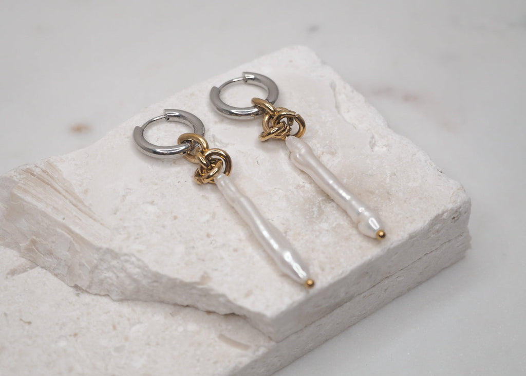 knot long pearl hoops heat wave 2