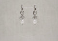knot pearl hoops silver 1