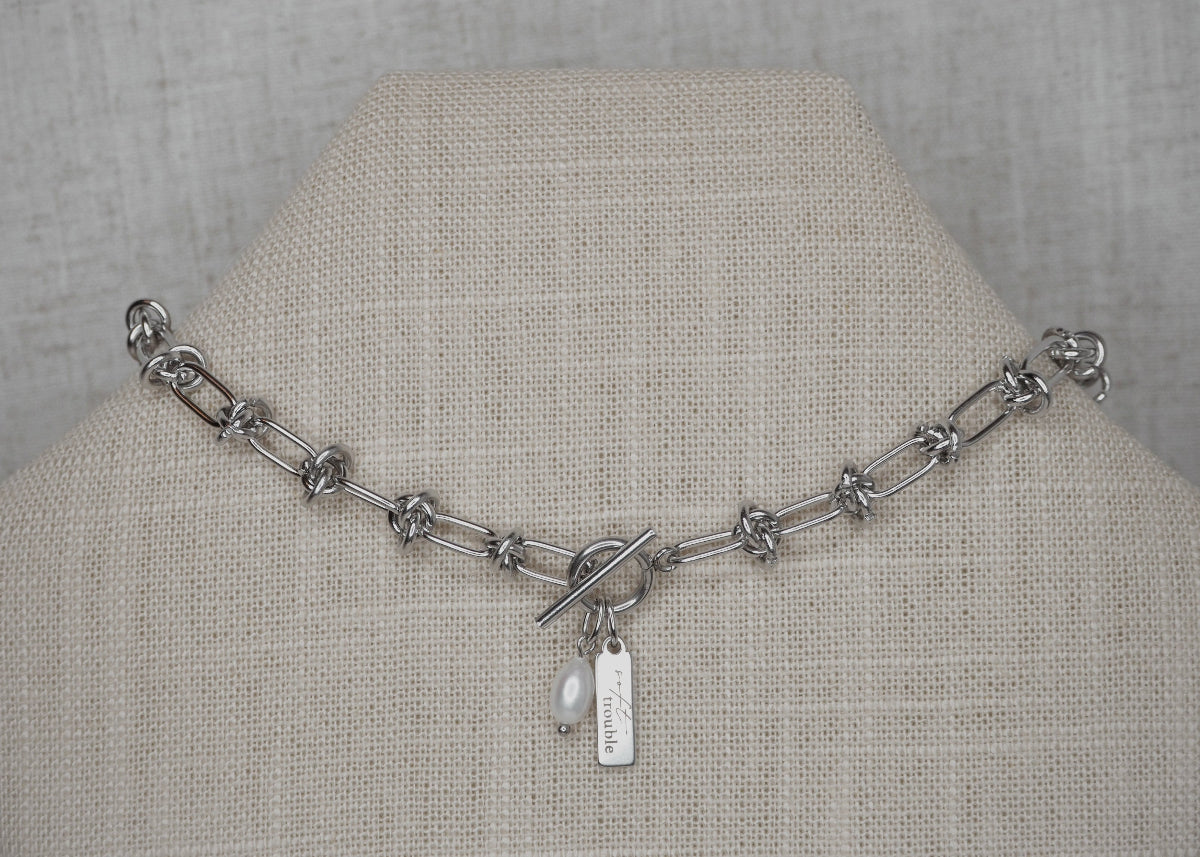 knots choker silver 2