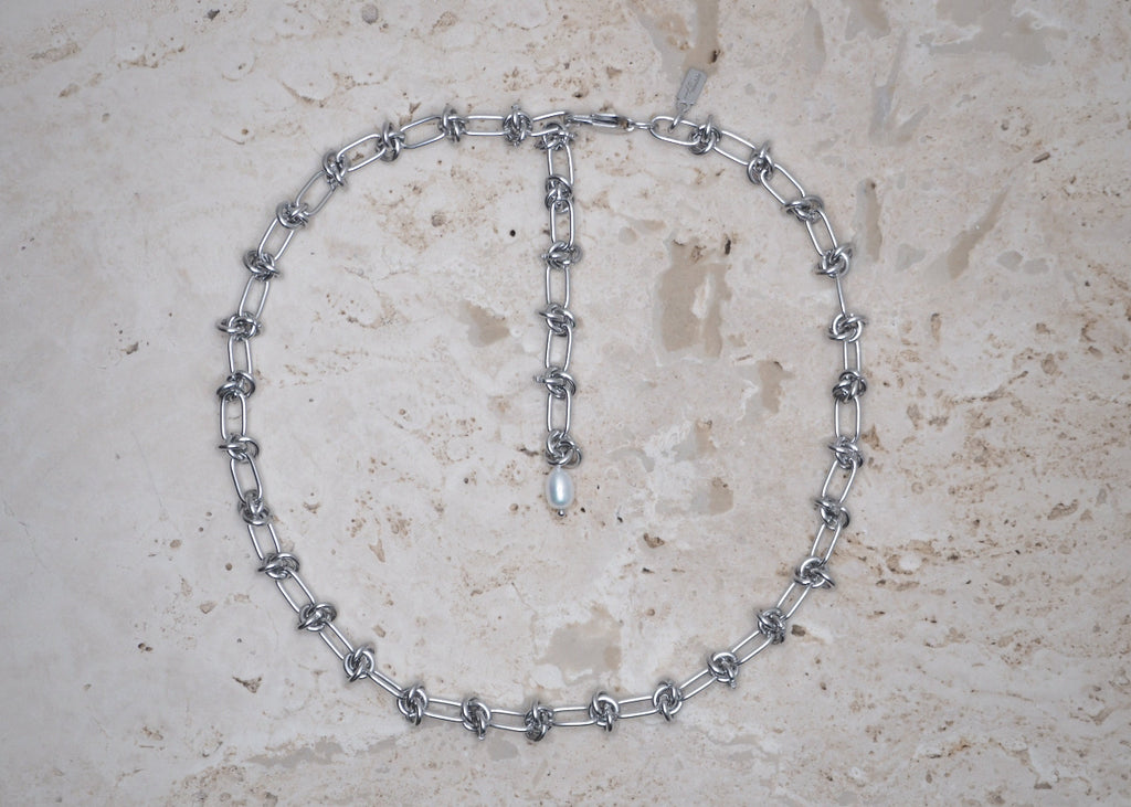 knots necklace silver 2