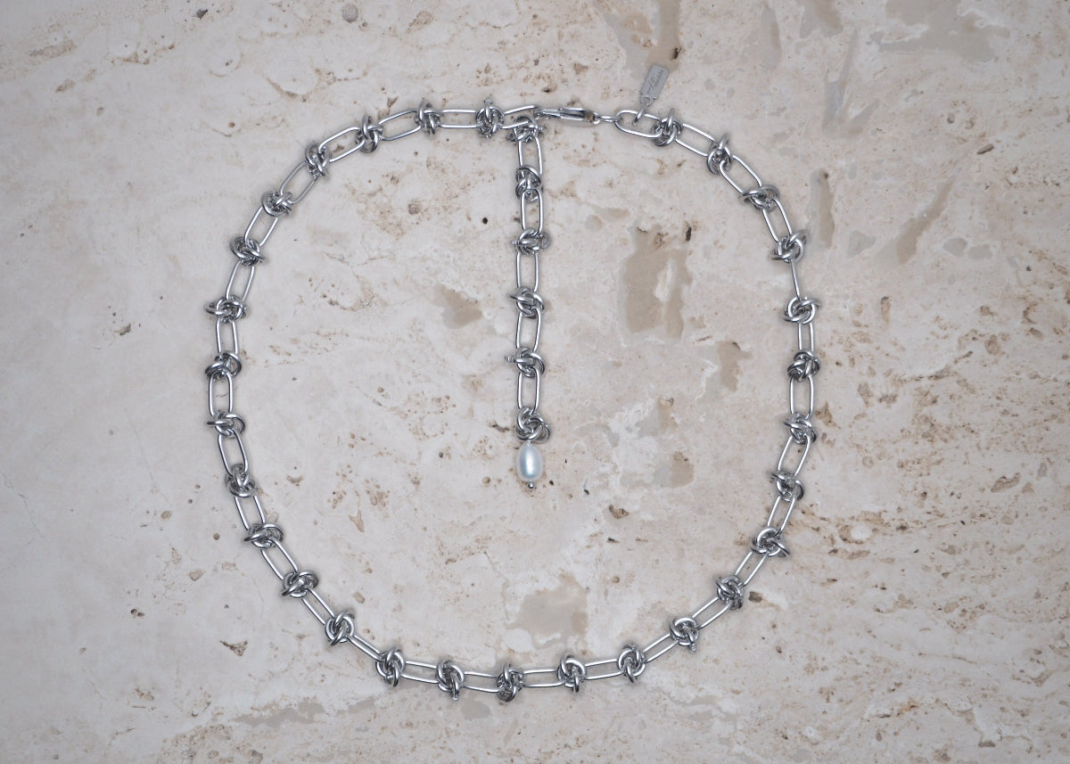 knots necklace silver 2