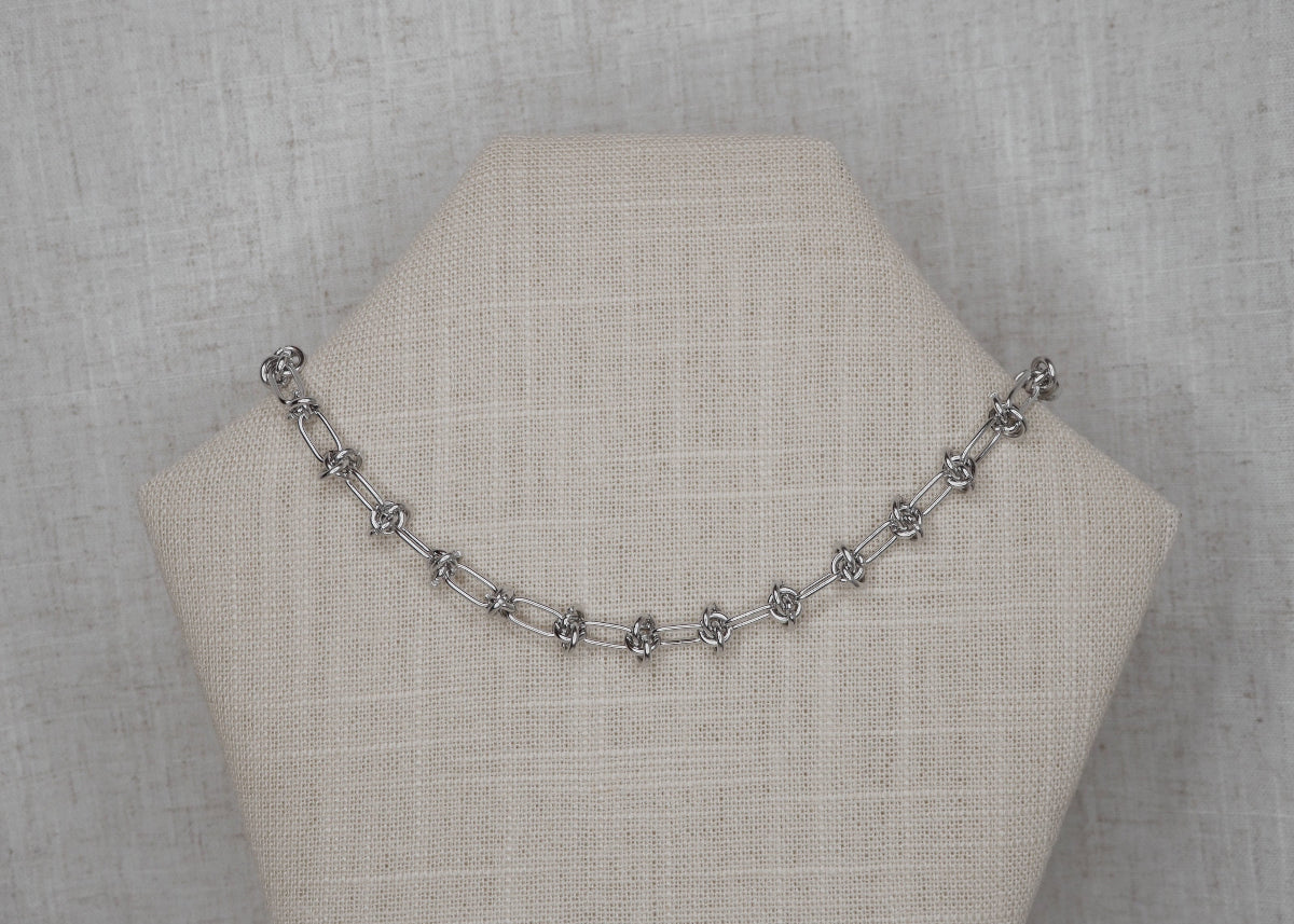 knots necklace silver 2