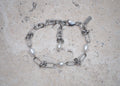 knots & pearl bracelet silver 1