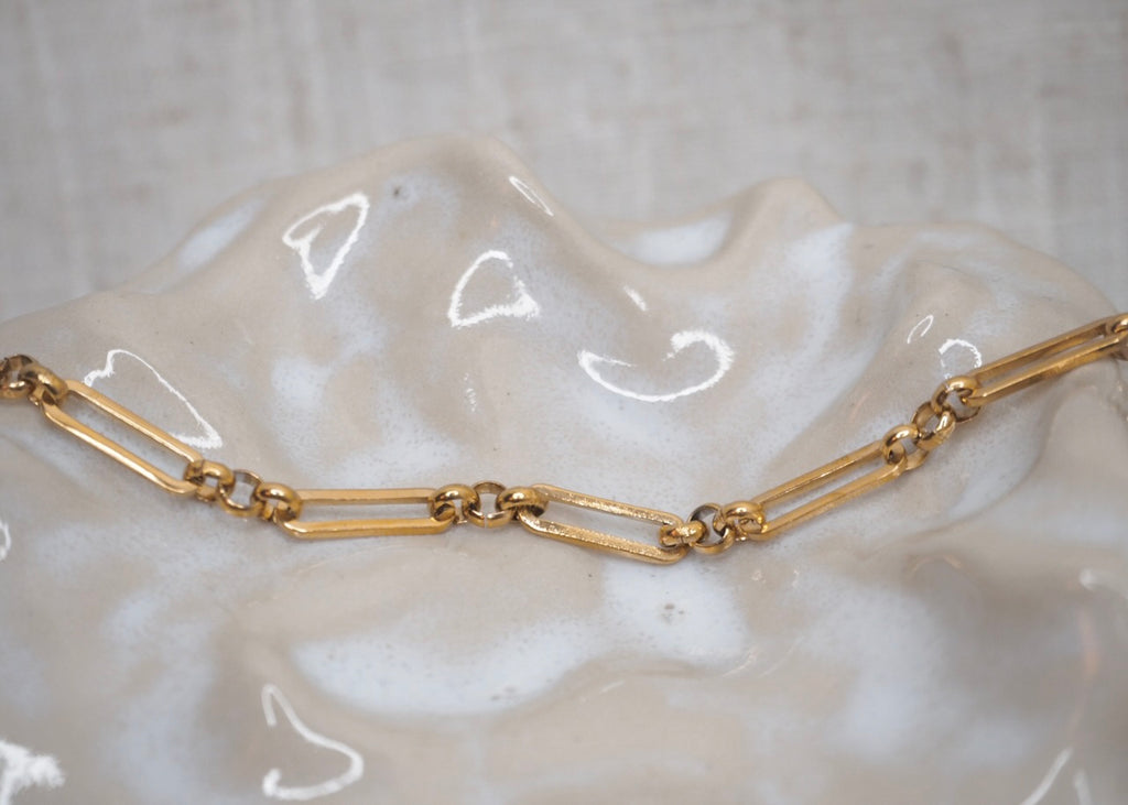 linked chain bracelet gold 3