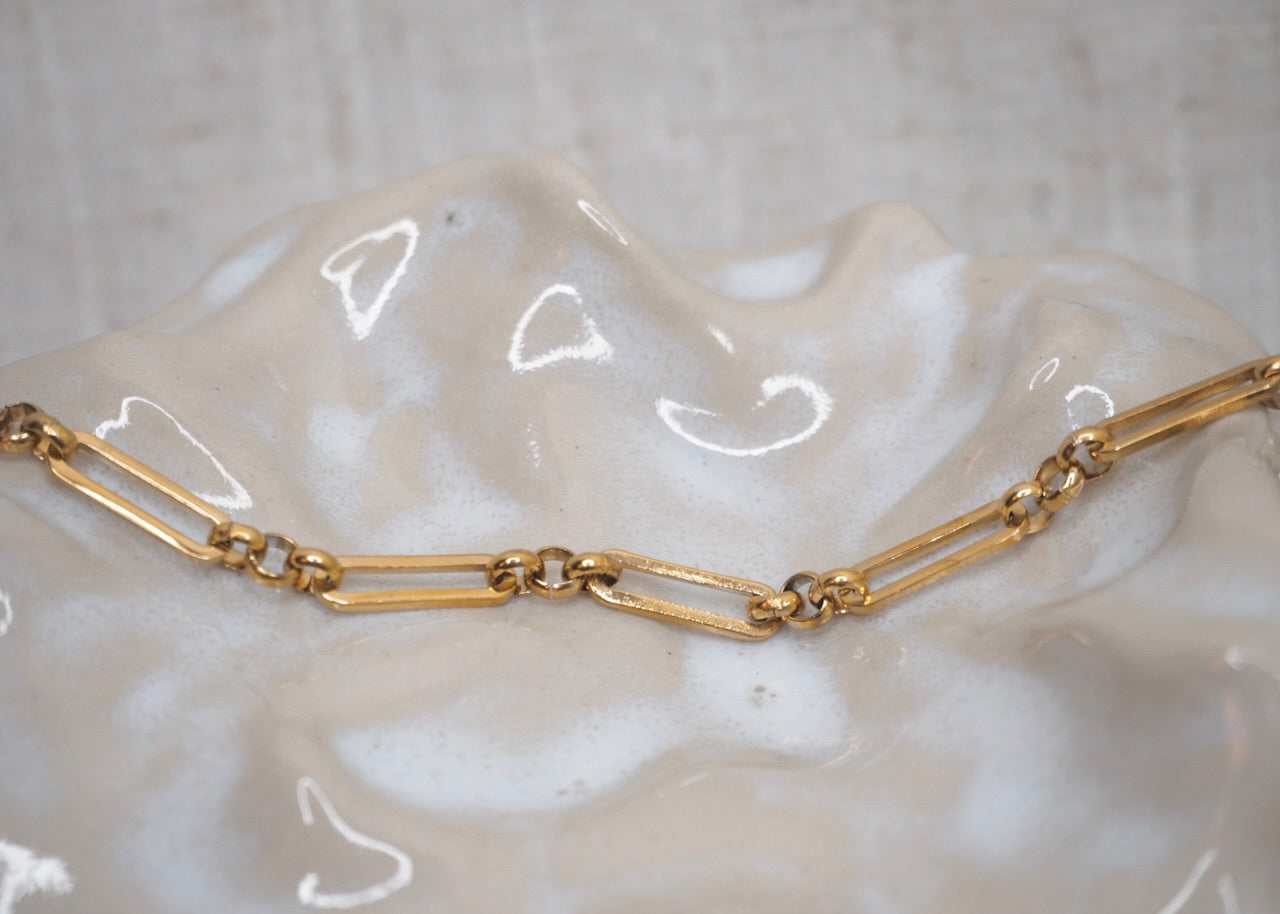 linked chain bracelet gold 3