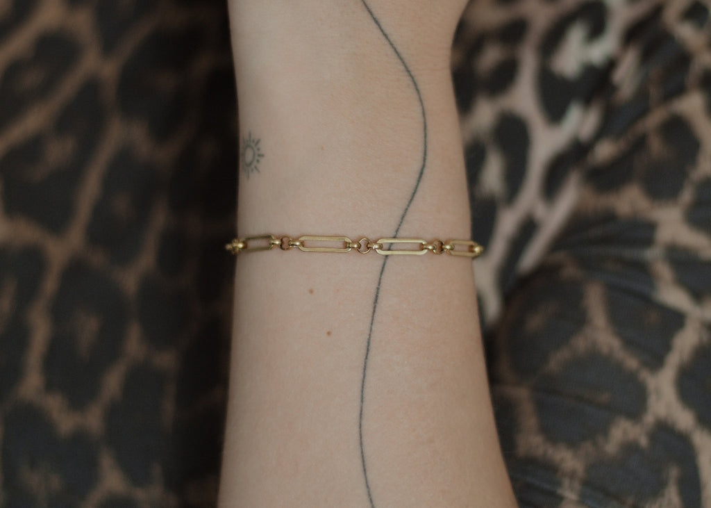 linked chain bracelet gold 6