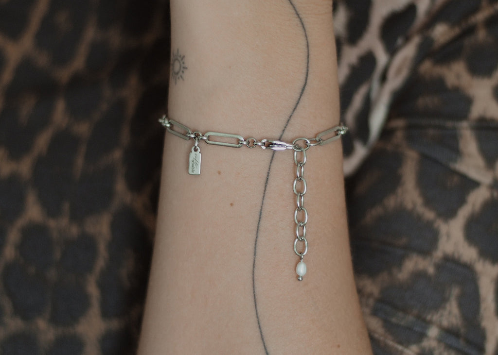 linked chain bracelet silver 4