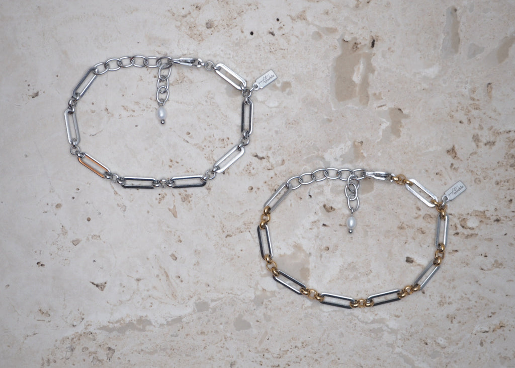 linked chain bracelet silver 5