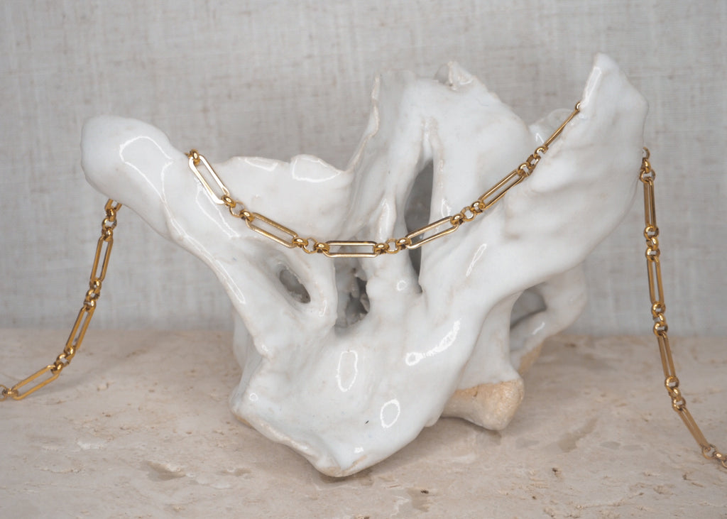 linked chain necklace gold 3