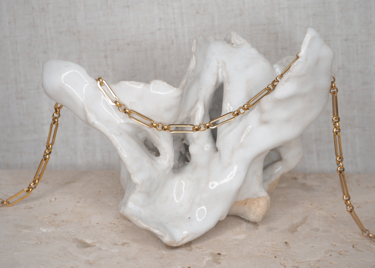 linked chain necklace gold 3