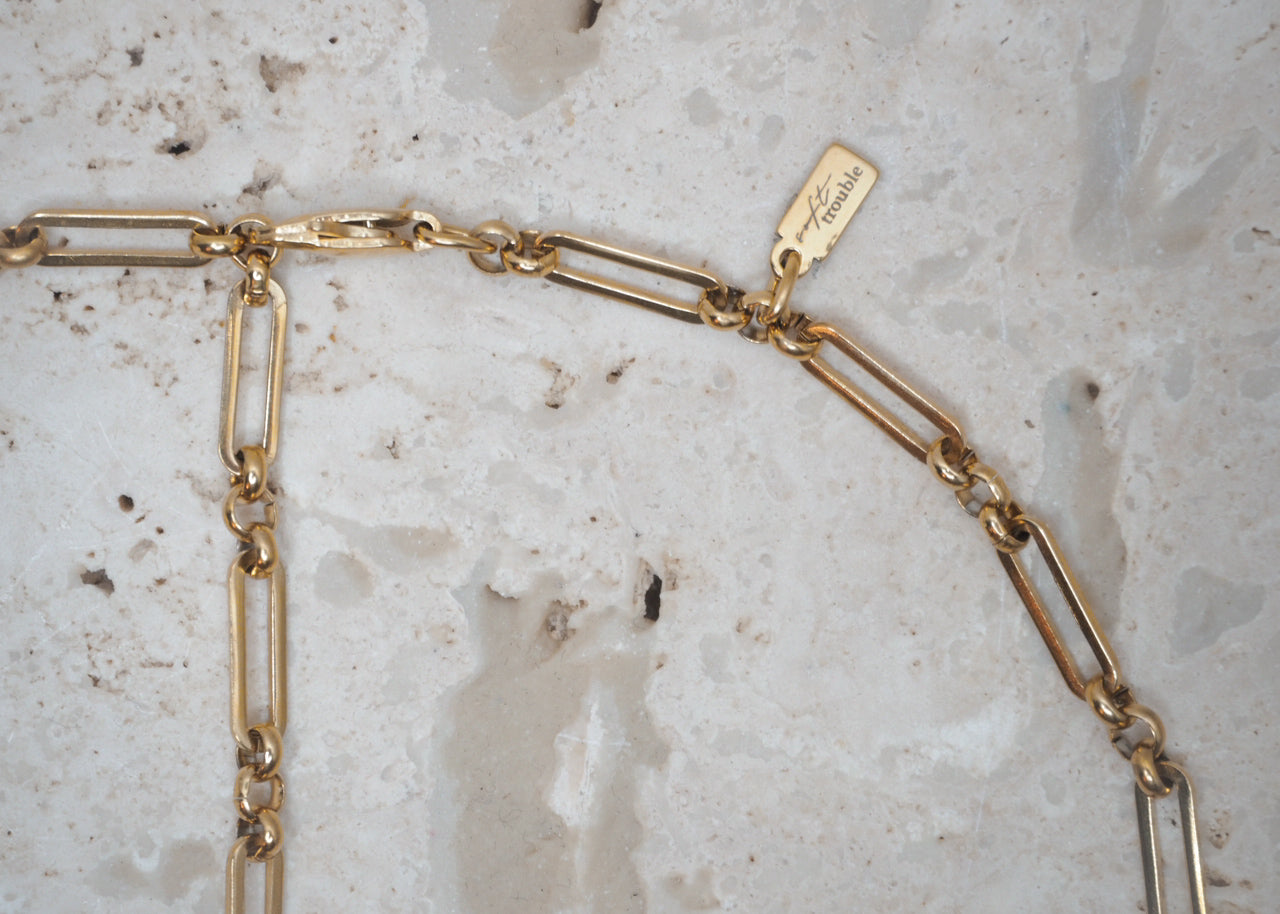 linked chain necklace gold 5