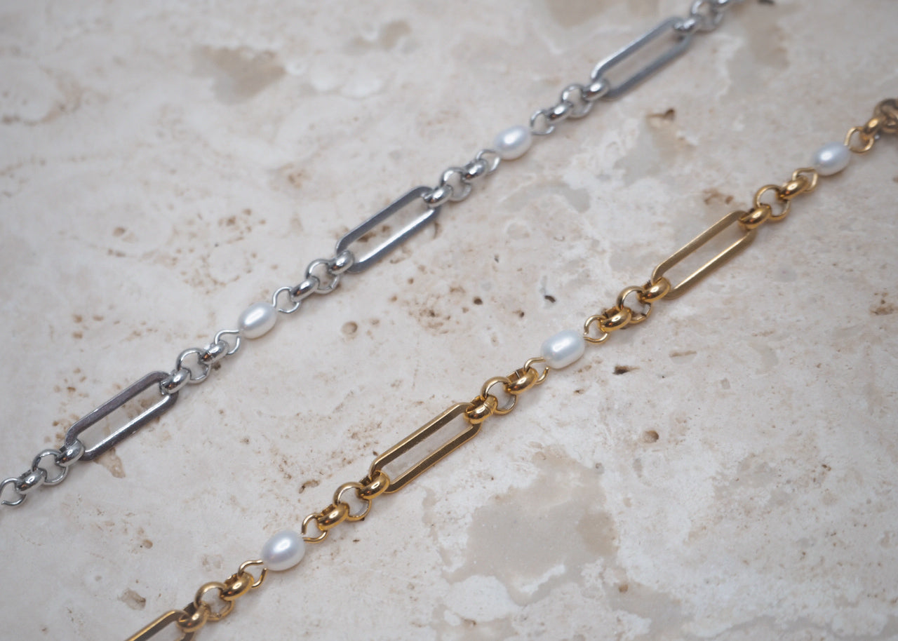 linked pearl bracelet all 1